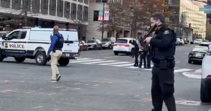 Focuri de armă în Washington: doi membri ai Gărzilor Naționale au fost împușcați. Bănuitul a ajuns din Afganistan în 2021.