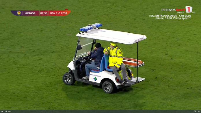 Incident grav în UTA - FCSB! A ieșit de pe teren în lacrimi