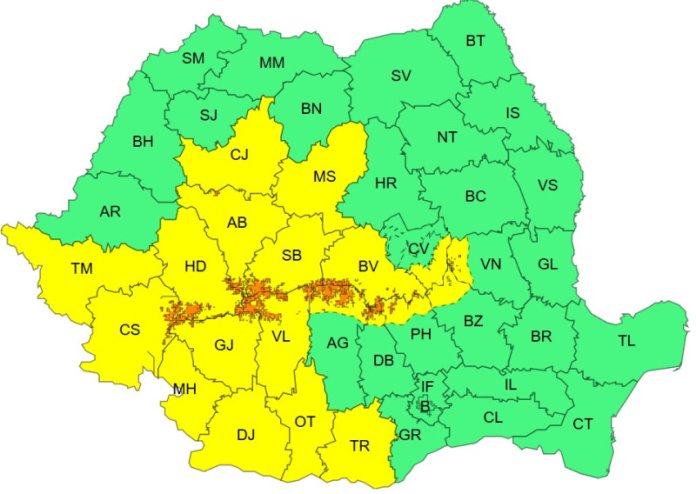 Aproape întreaga națiune, sub influența precipitațiilor, furtunii de zăpadă, ninsorilor și vântului intens. Zonele impactate de cod portocaliu și...