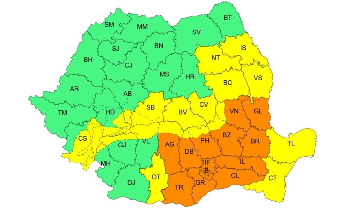 „Cel mai sever moment al iernii, conform ANM: Cod portocaliu de vânt puternic și ninsori în București și 12 județe; meteorologii prognozează un strat de zăpadă de 50 cm”