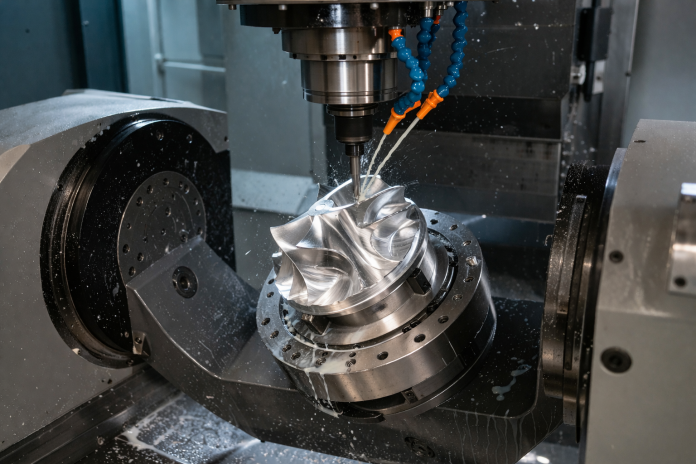 Cum se realizează prelucrarea complexă pe CNC-uri multi-ax