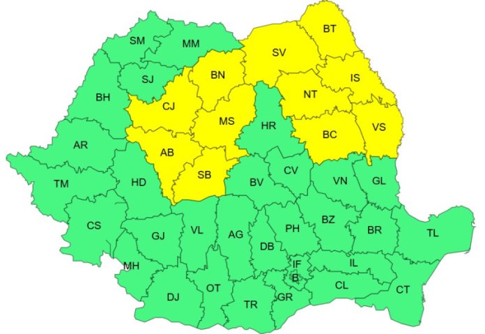 Furtuni pe întreg teritoriul: coduri portocaliu și galben, cu rafale de vânt și grindină anticipate. ANM a publicat noi...