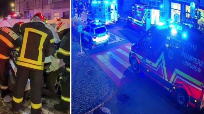 Accident tragic la Brașov: Un autoturism a izbit un grup de persoane, trei victime decedate.